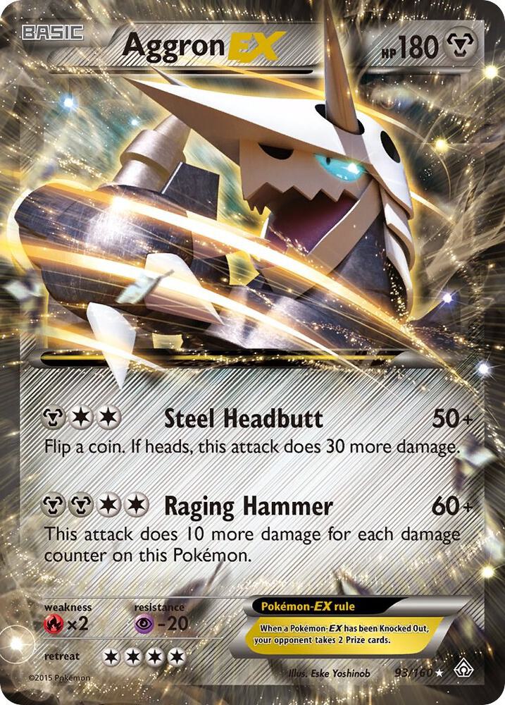 Aggron EX 93/160 (XY - Primal Clash)  - Holofoil | Good Games Cannington