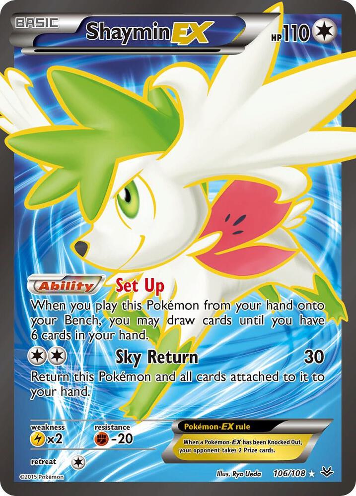 Shaymin EX 106/108 (XY - Roaring Skies)  - Holofoil | Good Games Cannington