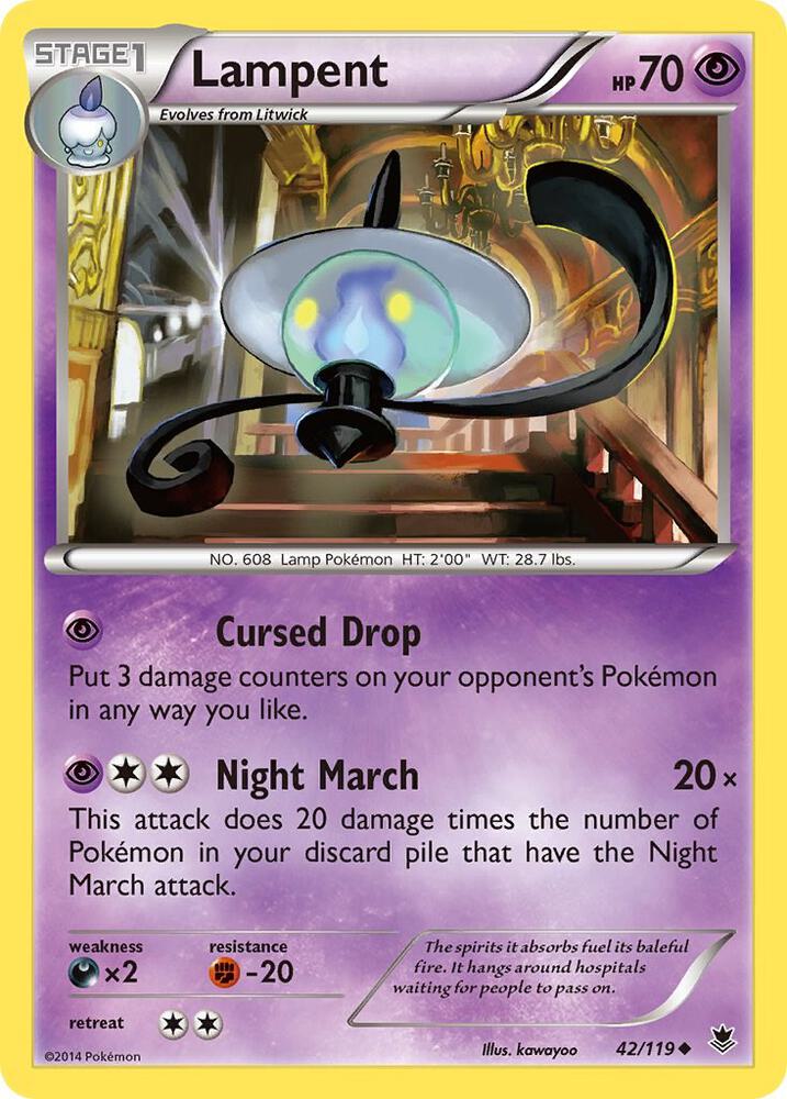 Lampent 42/119 (XY - Phantom Forces)  | Good Games Cannington