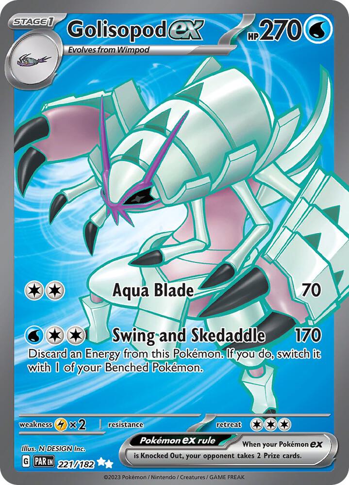 Golisopod ex 221/182 (SV04: Paradox Rift)  - Holofoil | Good Games Cannington