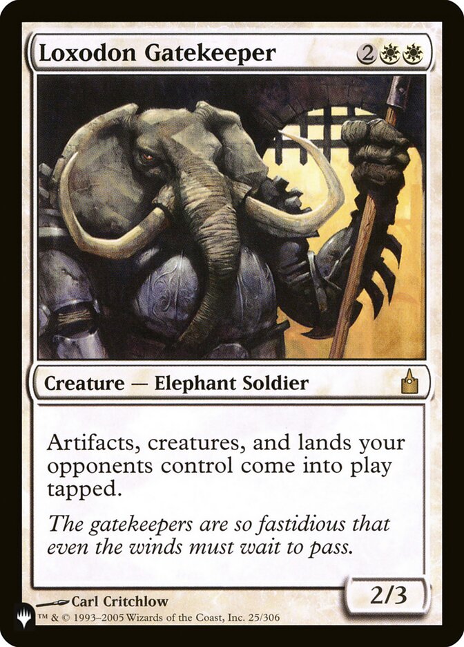 Loxodon Gatekeeper 25/306 (The List Reprints)  | Good Games Cannington