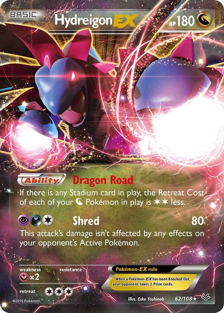 Hydreigon EX 62/108 (XY - Roaring Skies)  - Holofoil | Good Games Cannington