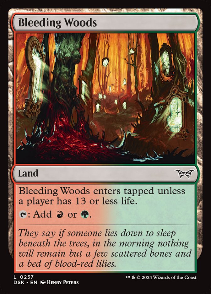 Bleeding Woods 257 (Duskmourn: House of Horror)  | Good Games Cannington