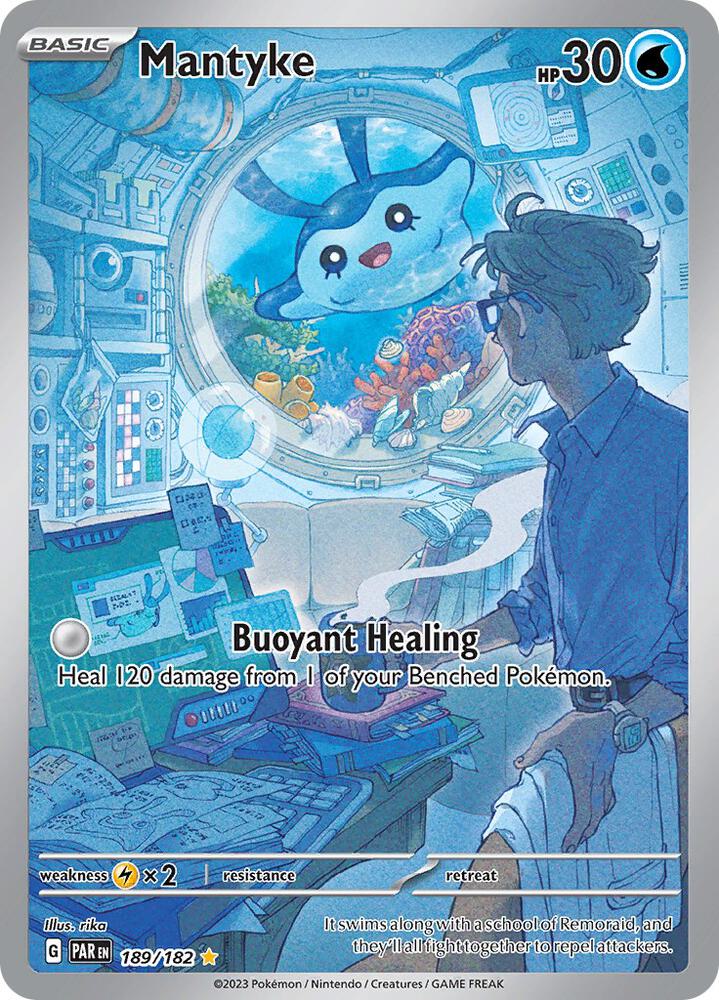 Mantyke 189/182 (SV04: Paradox Rift)  - Holofoil | Good Games Cannington