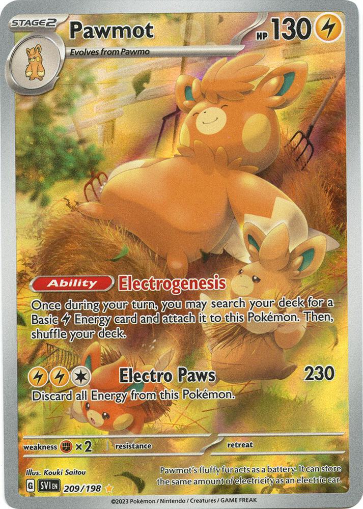 Pawmot 209/198 (SV01: Scarlet & Violet Base Set)  - Holofoil | Good Games Cannington