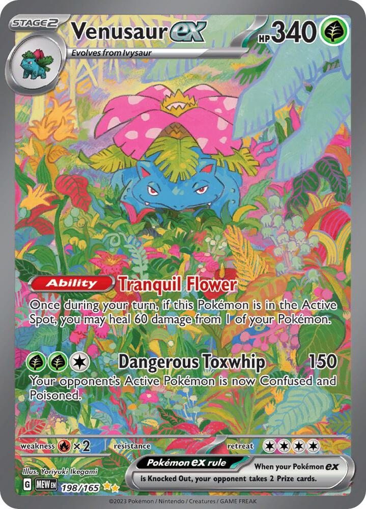 Venusaur ex 198/165 (SV: Scarlet & Violet 151)  - Holofoil | Good Games Cannington
