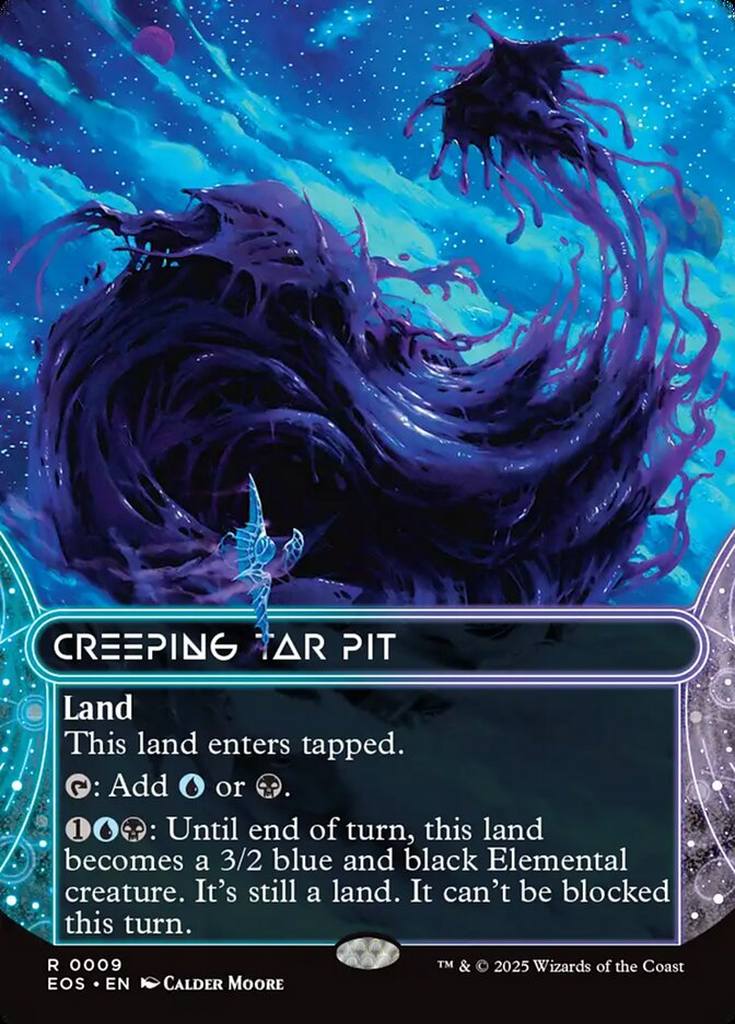 Creeping Tar Pit  9 (Edge of Eternities: Stellar Sights)  - Borderless | Good Games Cannington