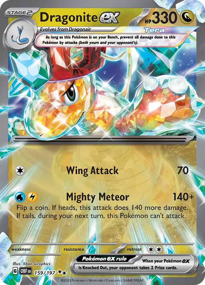 Dragonite ex 159/197 (SV03: Obsidian Flames)  - Holofoil | Good Games Cannington