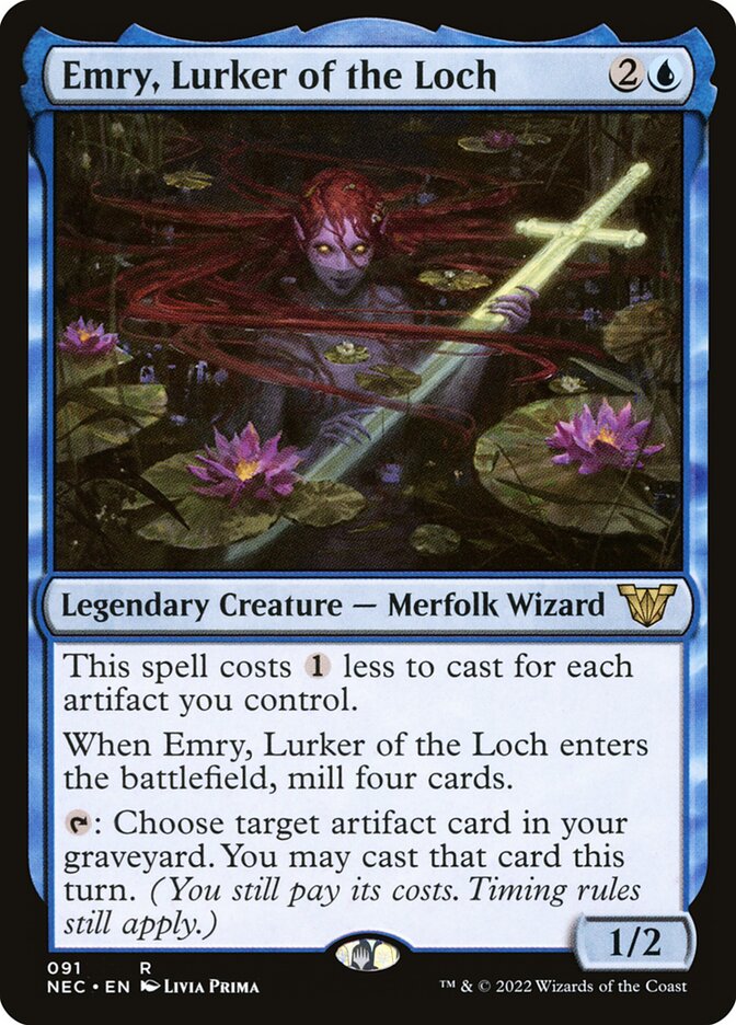 Emry, Lurker of the Loch 91/38 (Commander: Kamigawa: Neon Dynasty)  | Good Games Cannington