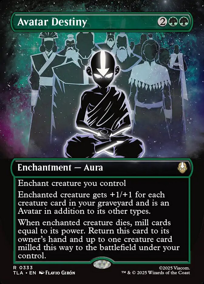 Avatar Destiny  333/286 (Avatar: The Last Airbender)  - Borderless Foil | Good Games Cannington