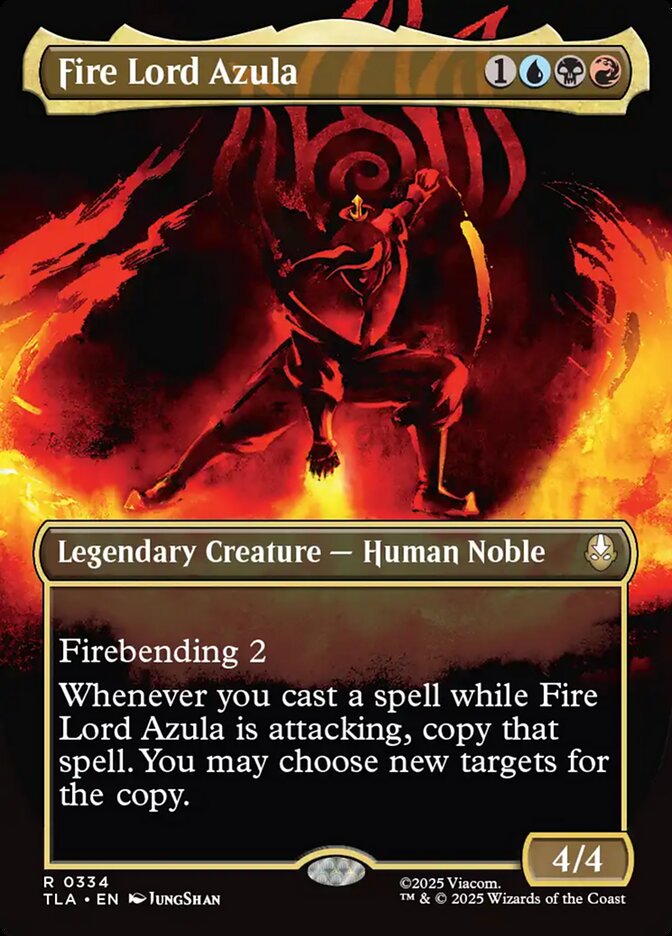 Fire Lord Azula  334 (Avatar: The Last Airbender)  - Borderless Foil | Good Games Cannington