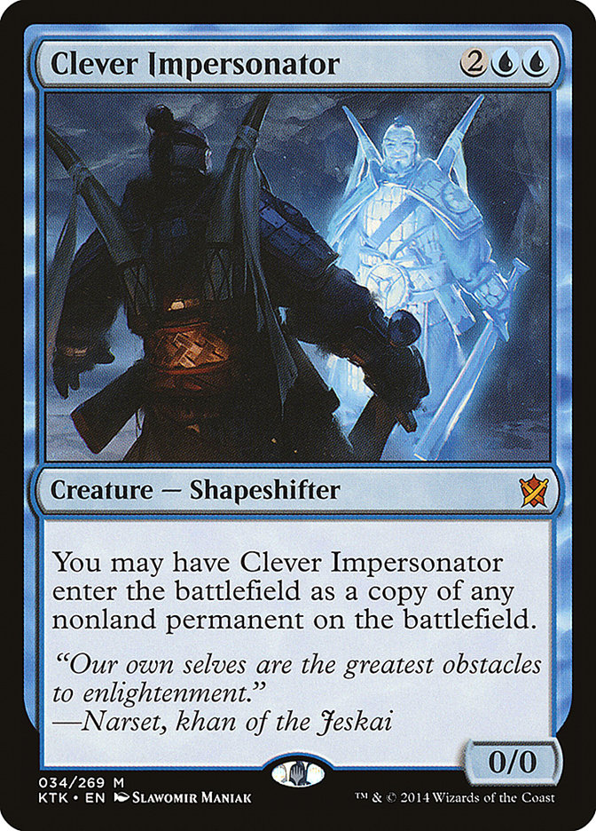 Clever Impersonator 34 (Khans of Tarkir)  | Good Games Cannington