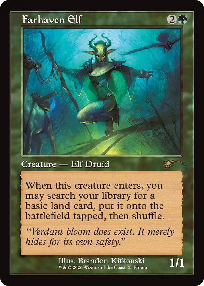 Farhaven Elf Retro Frame 2 (WPN & Gateway Promos)  | Good Games Cannington