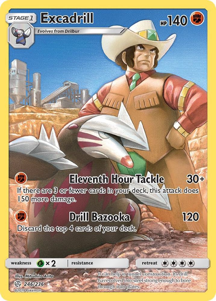 Excadrill Secret 246/236 (SM - Cosmic Eclipse)  - Holofoil | Good Games Cannington