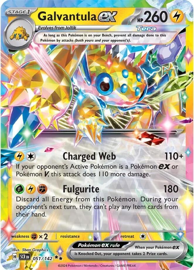 Galvantula ex 051/142 (SV07: Stellar Crown)  - Holofoil | Good Games Cannington
