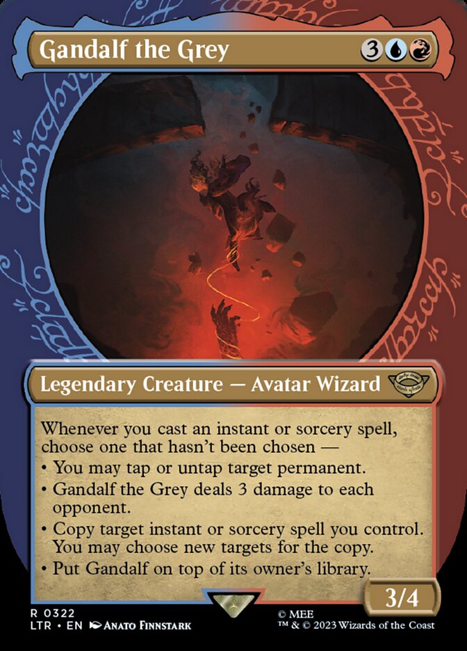 Gandalf the Grey 322 (Universes Beyond: The Lord of the Rings: Tales of Middle-earth)  - Showcase Foil | Good Games Cannington