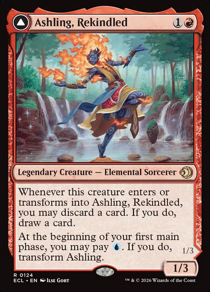 Ashling, Rekindled // Ashling, Rimebound 124 (Lorwyn Eclipsed)  | Good Games Cannington