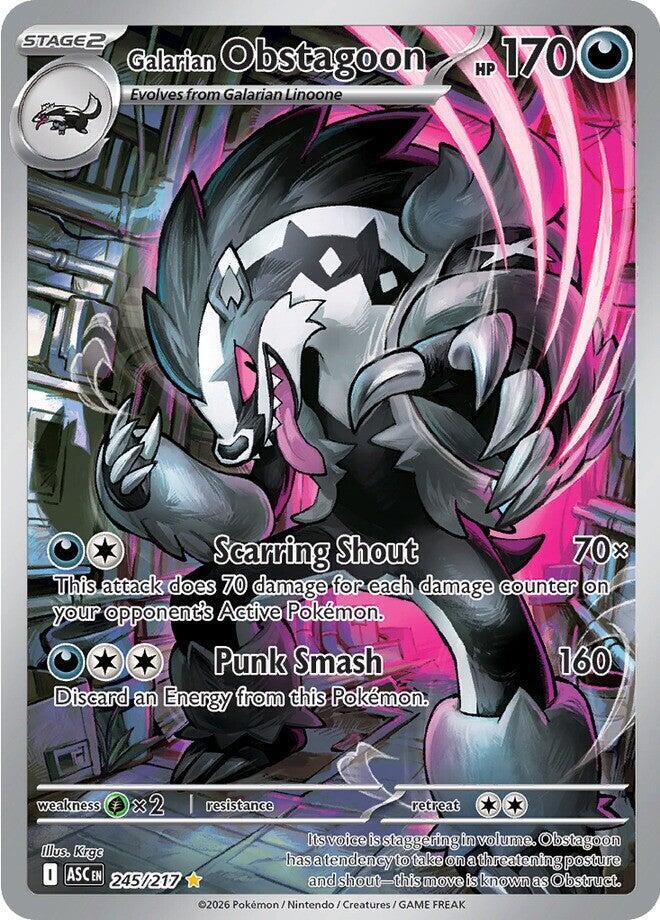 Galarian Obstagoon 245/217 (ME: Ascended Heroes)  - Holofoil | Good Games Cannington