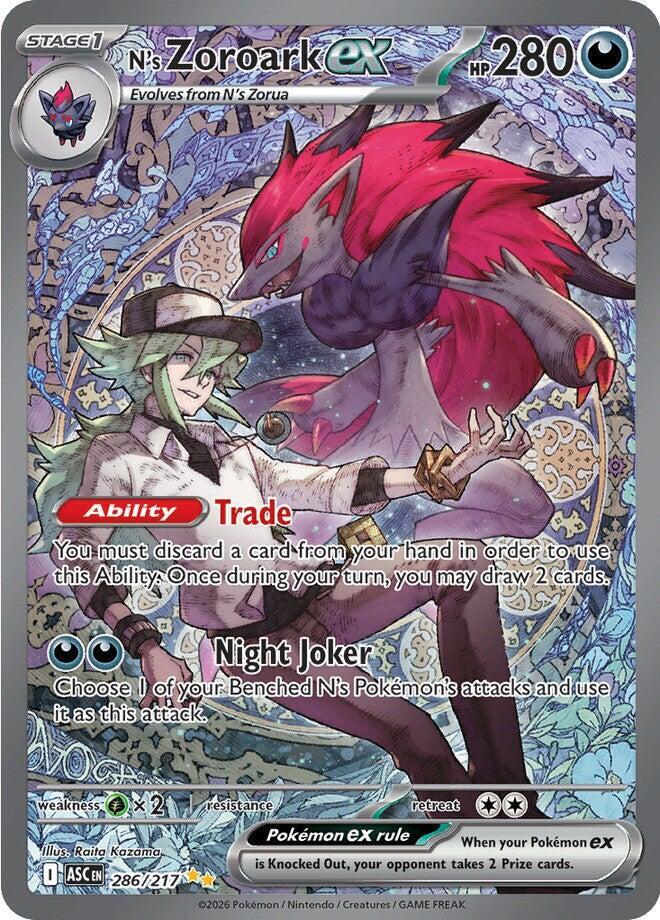 N's Zoroark ex 286/217 (ME: Ascended Heroes)  - Holofoil | Good Games Cannington