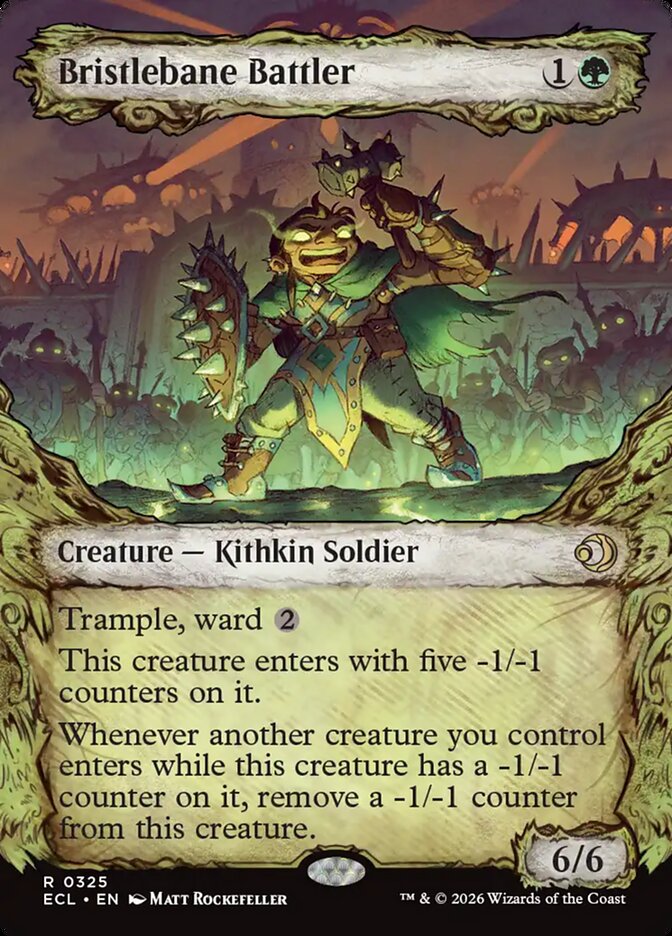 Bristlebane Battler  325 (Lorwyn Eclipsed)  - Showcase Foil | Good Games Cannington