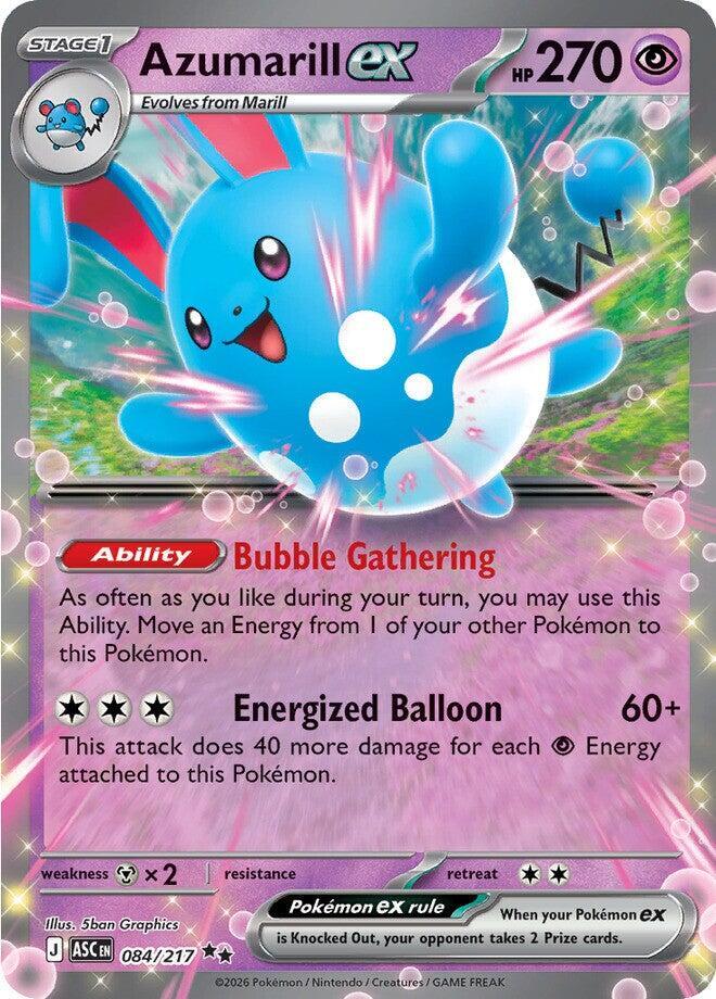 Azumarill ex 084/217 (ME: Ascended Heroes)  - Holofoil | Good Games Cannington