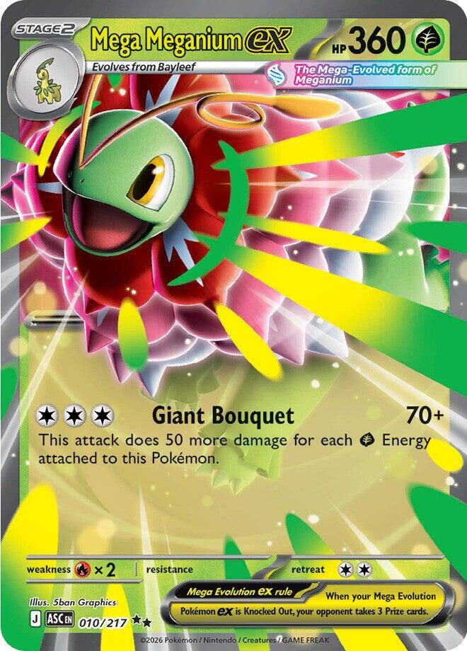 Mega Meganium ex 010/217 (ME: Ascended Heroes)  - Holofoil | Good Games Cannington