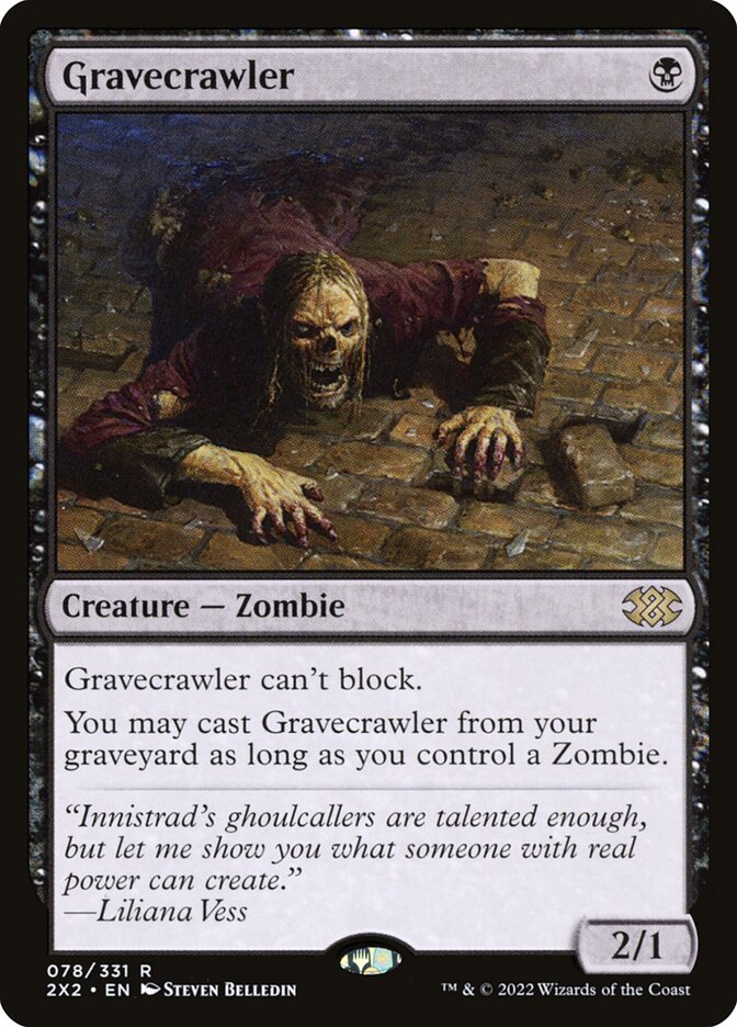 Gravecrawler 78 (Double Masters 2022)  - Foil | Good Games Cannington