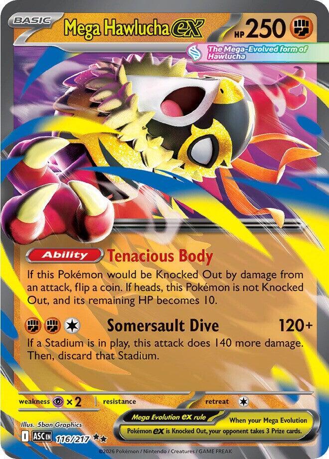 Mega Hawlucha ex 116/217 (ME: Ascended Heroes)  - Holofoil | Good Games Cannington
