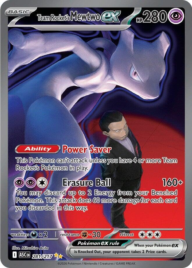 Team Rockets Mewtwo ex 281 217 281/217 (ME: Ascended Heroes)  - Holofoil | Good Games Cannington