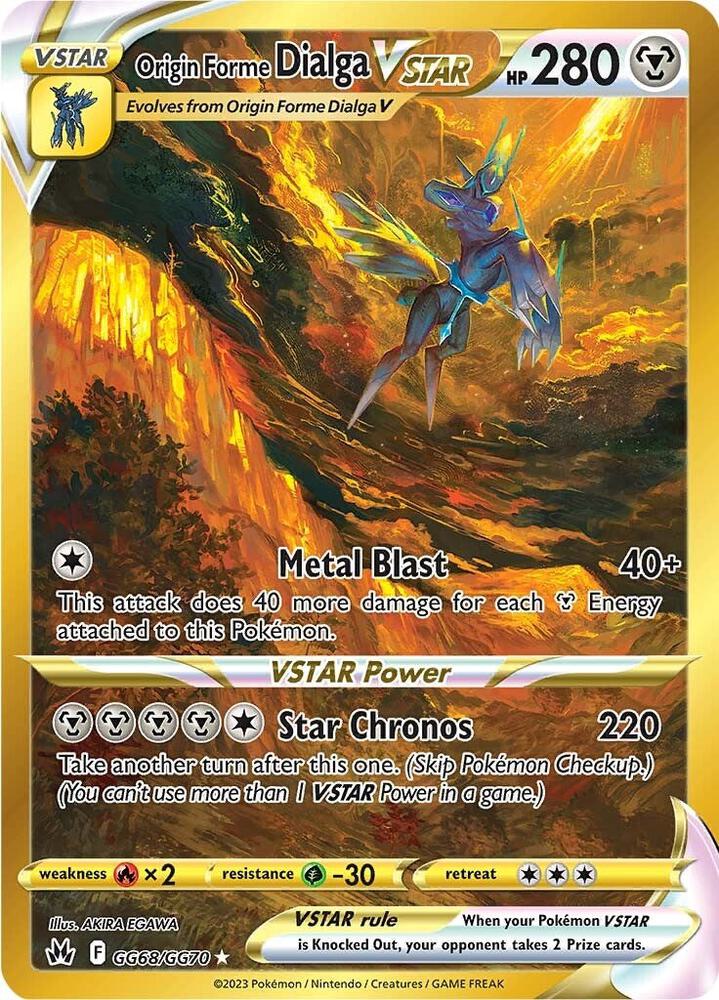 Origin Forme Dialga VSTAR Secret GG68/GG70 (SWSH: Crown Zenith: Galarian Gallery)  - Holofoil | Good Games Cannington