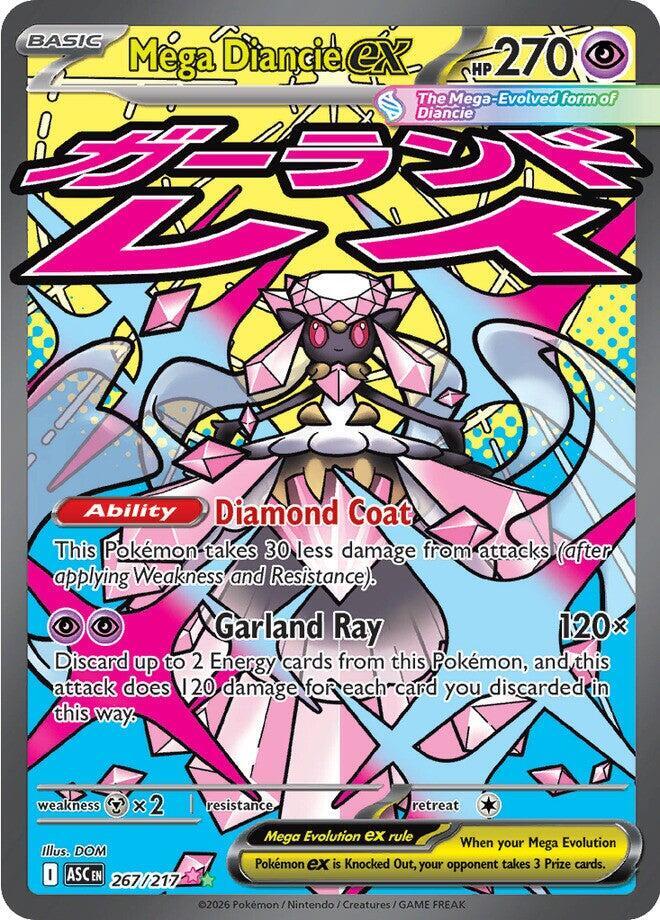 Mega Diancie ex 267/217 (ME: Ascended Heroes)  - Holofoil | Good Games Cannington