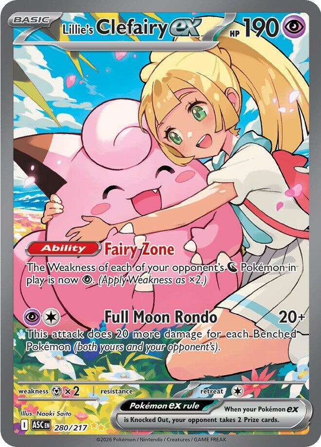 Lillie's Clefairy ex 280/217 (ME: Ascended Heroes)  - Holofoil | Good Games Cannington