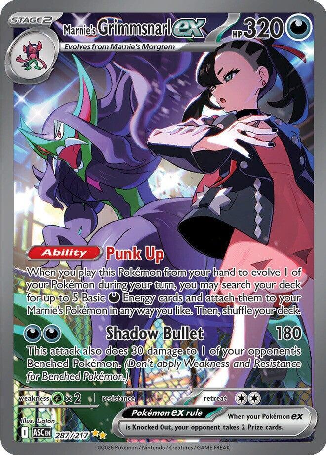 Marnie's Grimmsnarl ex 287/217 (ME: Ascended Heroes)  - Holofoil | Good Games Cannington