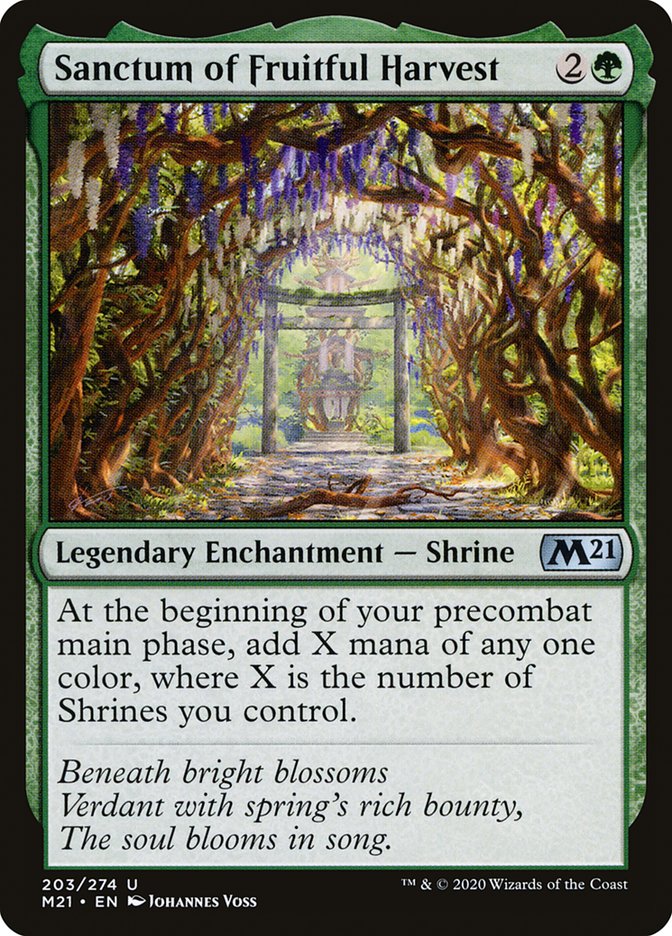 Sanctum of Fruitful Harvest 203 (Core Set 2021)  - Foil | Good Games Cannington