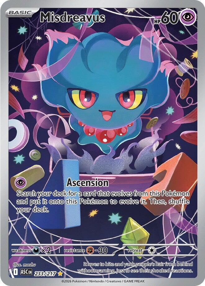 Misdreavus 233/217 (ME: Ascended Heroes)  - Holofoil | Good Games Cannington