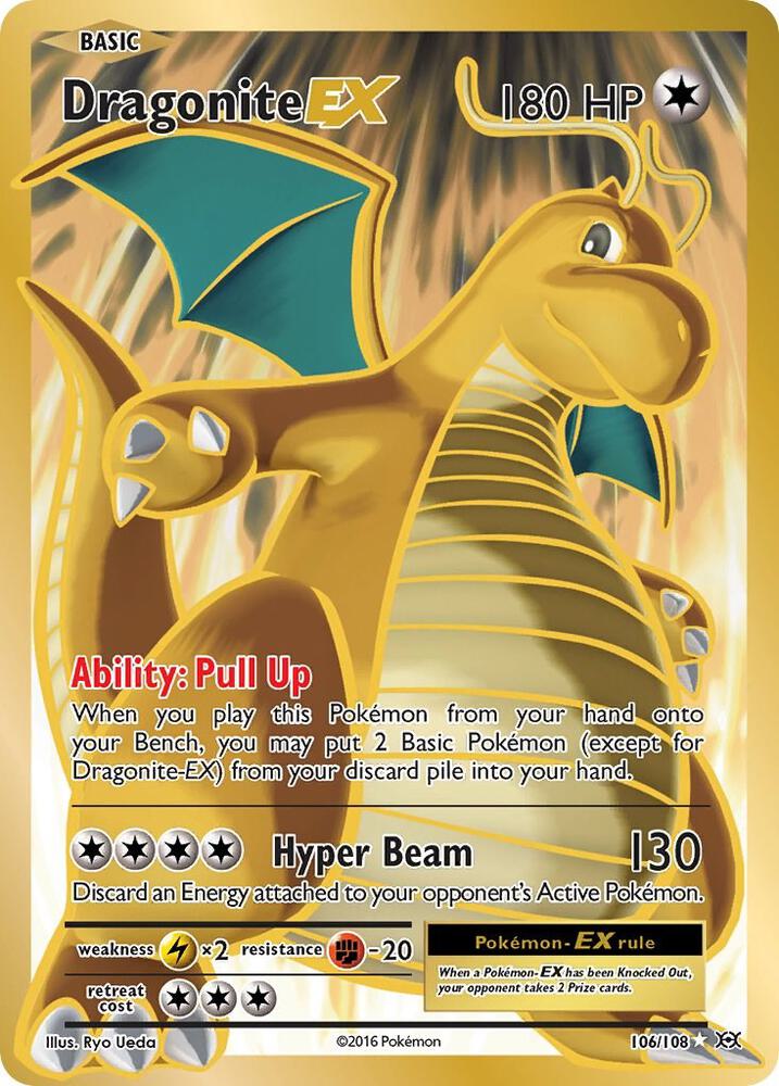 Dragonite EX Full Art 106/108 (XY - Evolutions)  - Holofoil | Good Games Cannington