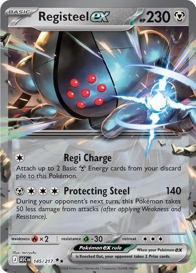 Registeel ex 145/217 (ME: Ascended Heroes)  - Holofoil | Good Games Cannington