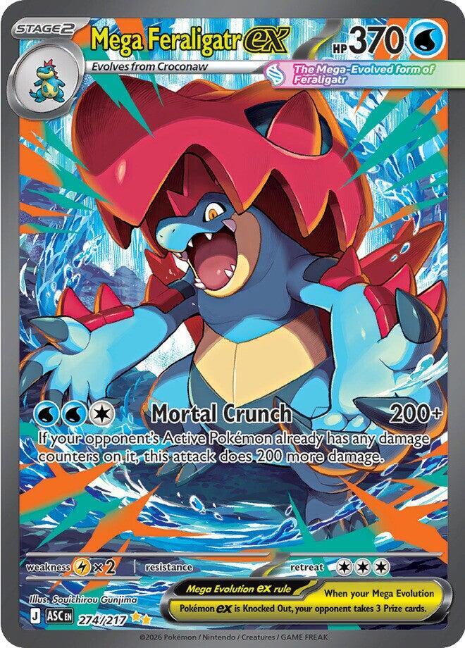 Mega Feraligatr ex 274/217 (ME: Ascended Heroes)  - Holofoil | Good Games Cannington