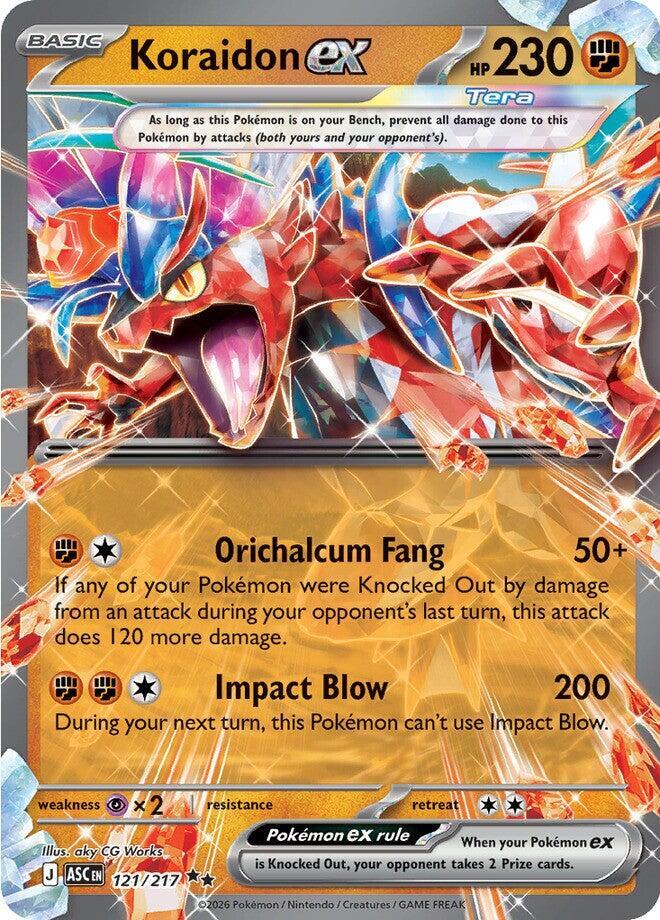 Koraidon ex 121/217 (ME: Ascended Heroes)  - Holofoil | Good Games Cannington