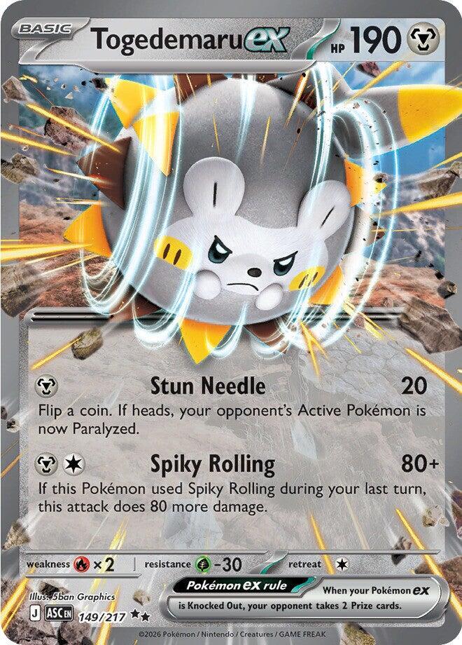 Togedemaru ex 149/217 (ME: Ascended Heroes)  - Holofoil | Good Games Cannington