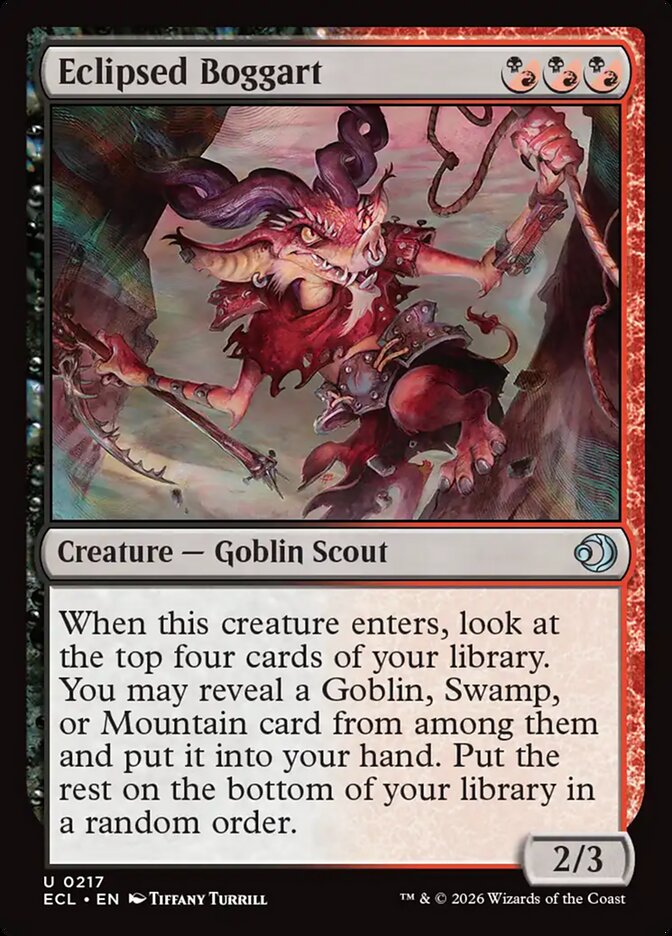 Eclipsed Boggart 217 (Lorwyn Eclipsed)  - Foil | Good Games Cannington