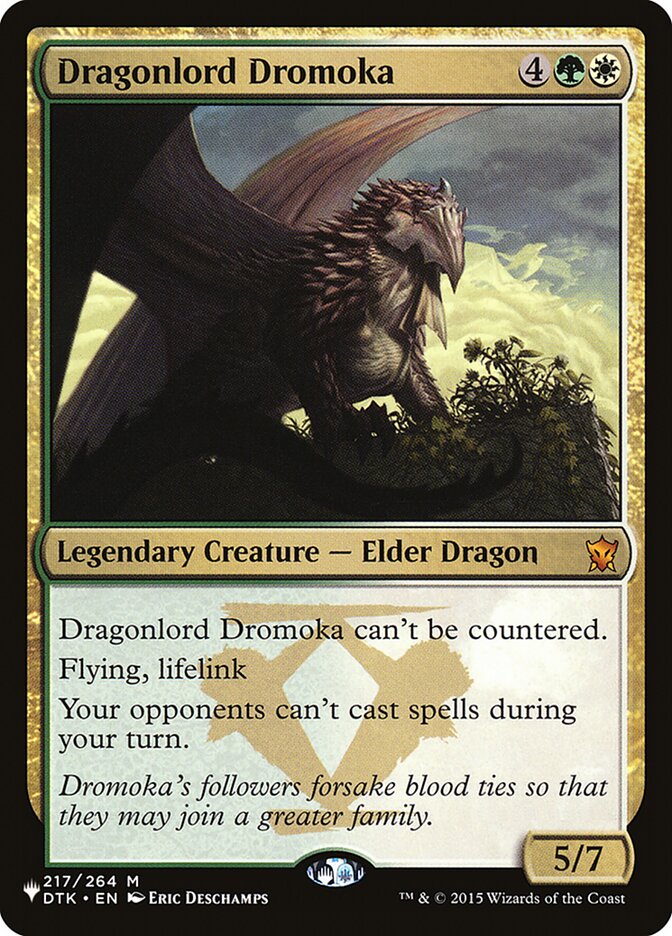 Dragonlord Dromoka DTK-217/5075 (The List Reprints)  | Good Games Cannington