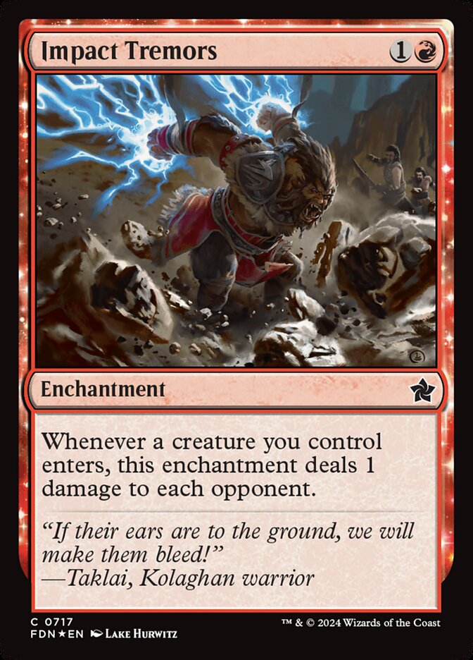 Impact Tremors 717 (Foundations)  - Foil | Good Games Cannington