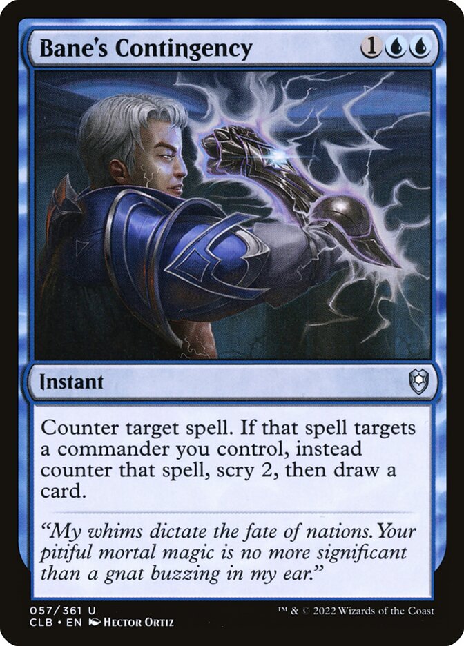Bane's Contingency 57 (Commander Legends: Battle for Baldur's Gate)  - Foil | Good Games Cannington