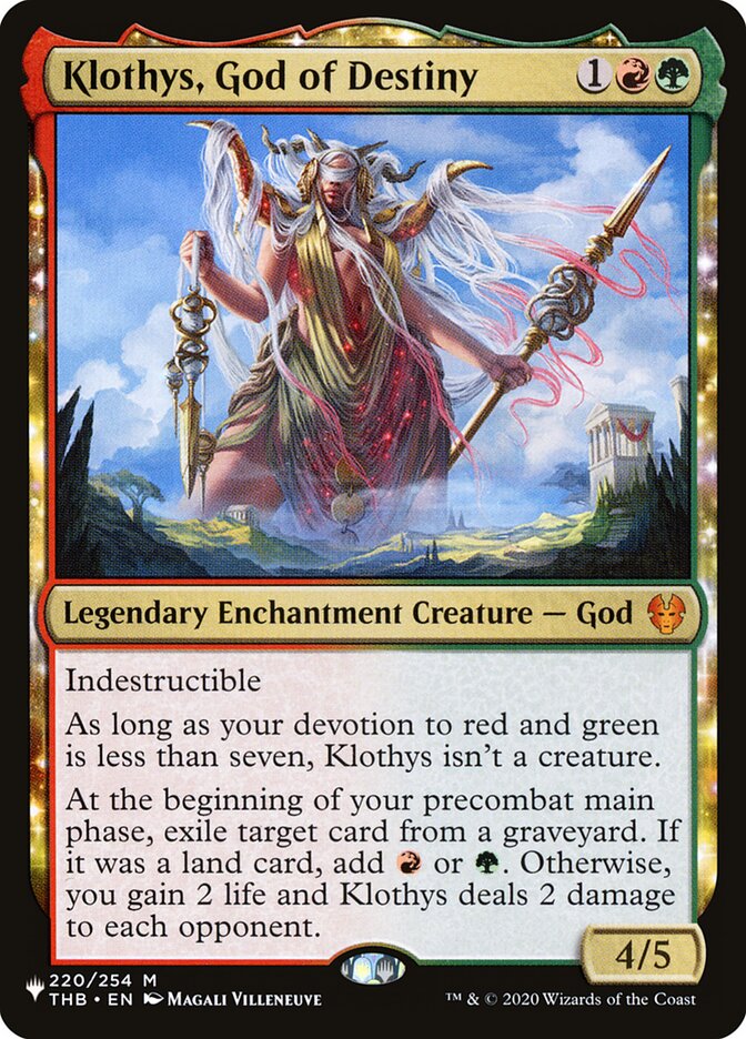 Klothys God of Destiny 220/254 (The List Reprints)  | Good Games Cannington