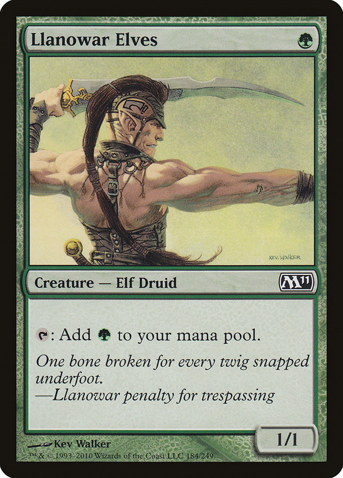 Llanowar Elves 184/249 (Magic 2011 (M11))  - Foil | Good Games Cannington