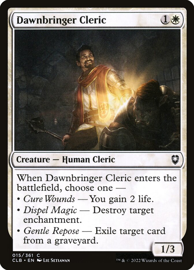 Dawnbringer Cleric 15 (Commander Legends: Battle for Baldur's Gate)  | Good Games Cannington