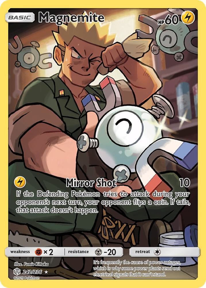 Magnemite Secret 242/236 (SM - Cosmic Eclipse)  - Holofoil | Good Games Cannington