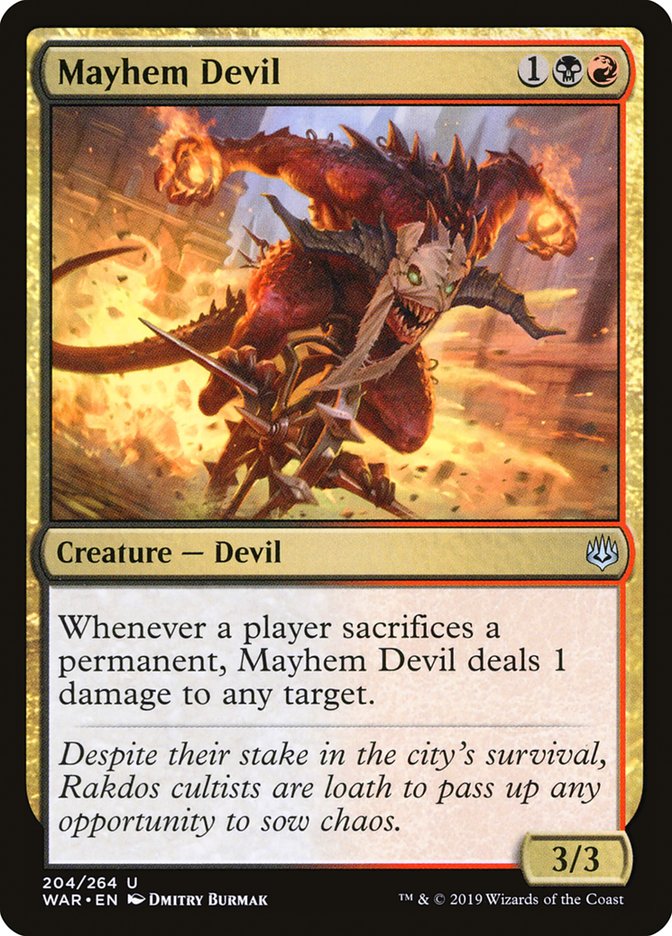 Mayhem Devil 204/264 (War of the Spark)  | Good Games Cannington