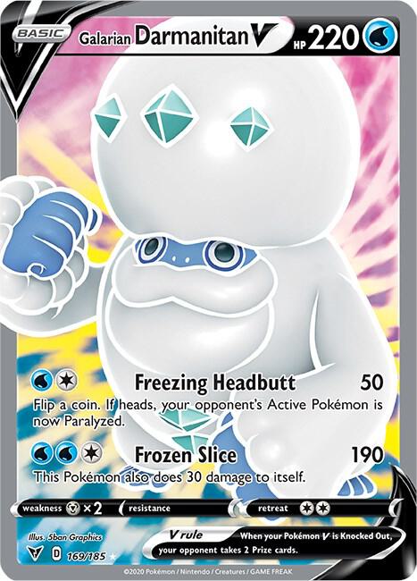 Galarian Darmanitan V Full Art (SWSH04: Vivid Voltage)  - Holofoil | Good Games Cannington